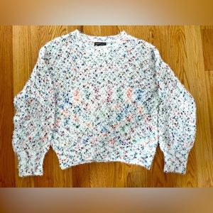 Large White Polka-dot SHEIN Sweater